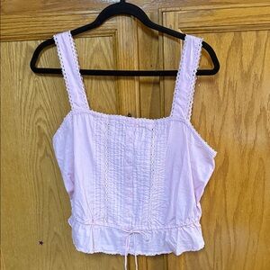 Levi's Pink Lace-Detail Blouse